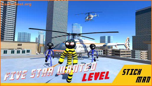 Stickman Gangster Crime Town - Prisoner Rope Hero screenshot