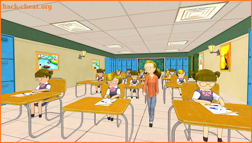 Stickman High School Girl- School Simulator Games screenshot