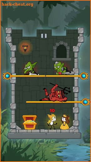 Stickman Legendary Knight: Pull Pin Level Up screenshot