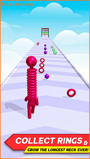 StickMan Longest Neck Stack Run 3D - Collect Rings screenshot