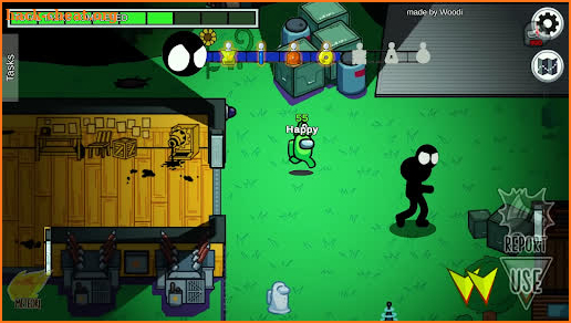 Stickman Mod In Among Us screenshot