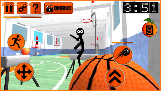 Stickman Neighbor. Basketball Basics Teacher 3D screenshot