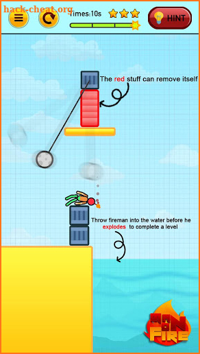 Stickman On Fire : Stickman Games Fun Physics screenshot