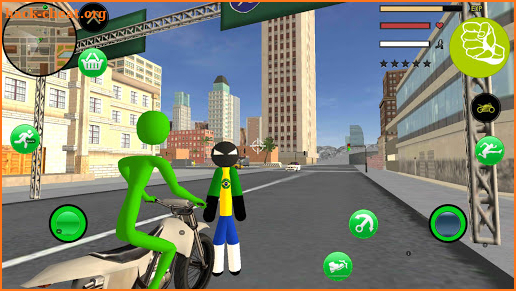 Stickman rope Hero Soccer Kick Crime Simulator screenshot