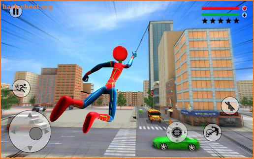 Stickman Rope Hero Spider Fight Miami City Crime screenshot