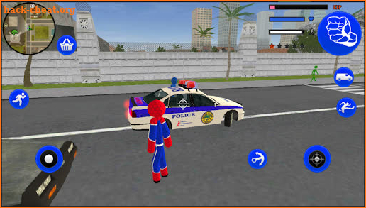 Stickman Spider Rope Hero vegas Gangstar Crime screenshot