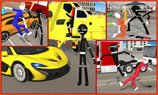 Stickman Street Fighter:Miami City Crime Simulator screenshot