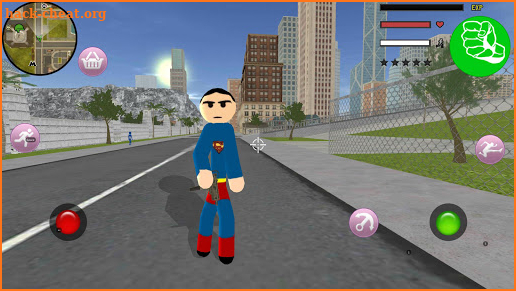 Stickman Superboy  Rope Hero Crime City screenshot