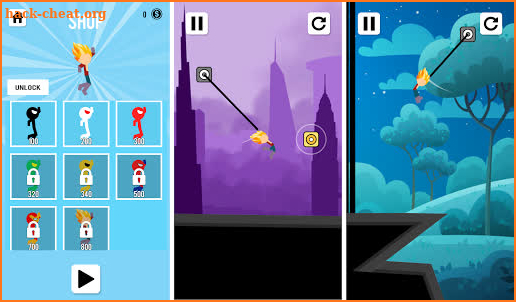 Stickman Superhero Hook - Super Stick Heroes Swing screenshot