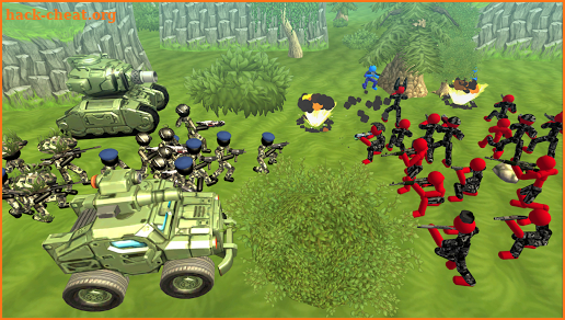 Stickman Tank Battle Simulator screenshot