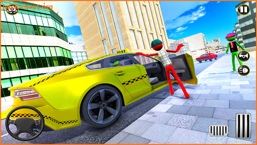 Stickman Taxi Driver - New Car Driving Games screenshot