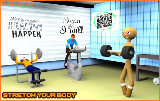 Stickman Virtual Gym 3D Fitnes screenshot