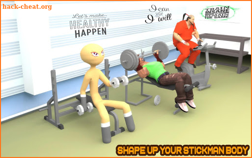 Stickman Virtual Gym 3D Fitnes screenshot