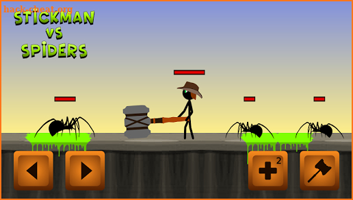 Stickman vs Spiders screenshot