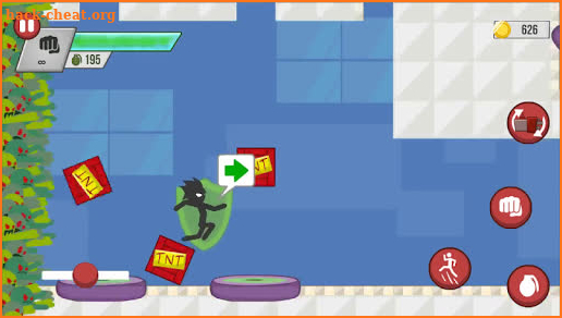 Stickman Zombie Shooter: Fight Platformer screenshot