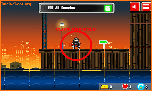 Sticky Ninja Missions, Kick your way through screenshot