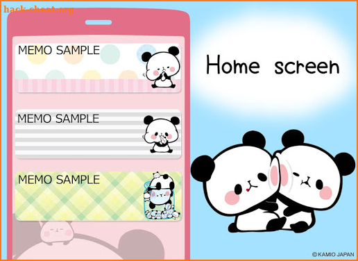 Sticky Note Mochimochi Panda screenshot