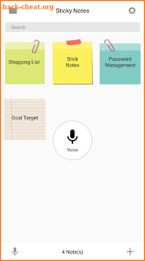 Sticky Notes screenshot