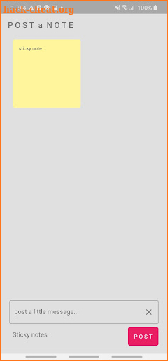 Sticky notes screenshot