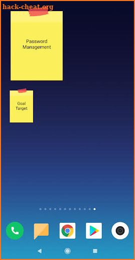 Sticky Notes screenshot