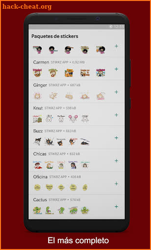 STIKRZ - Stickers Packs in Spanish for WhatsApp screenshot