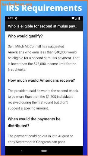 Stimulus Check App 2020 - Stimulus Check Status screenshot