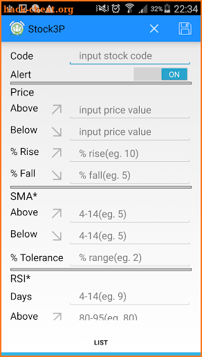 Stock 3P Price Alert (Pro) screenshot
