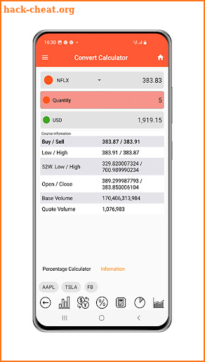 Stock Market Prices Watchlist screenshot