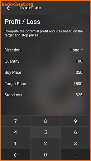 Stock Trading Calculator Pro - No Ads screenshot