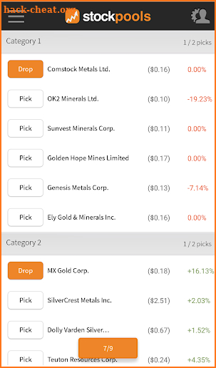 Stockpools screenshot