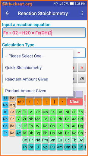 Stoichiometry Plus screenshot