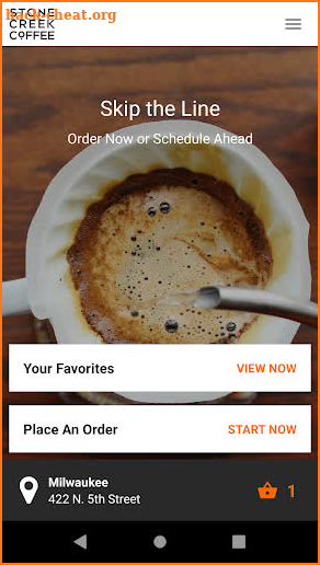 Stone Creek Coffee screenshot