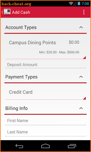 Stony Brook Campus Card screenshot