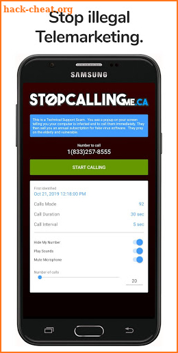 Stop Calling Me screenshot