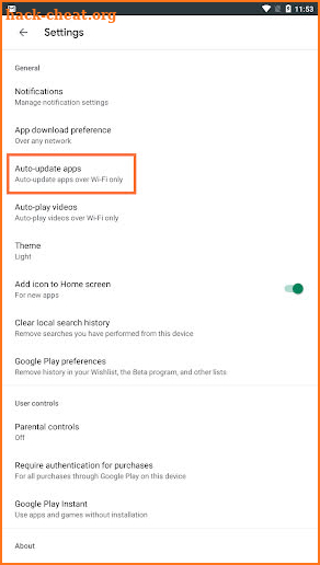 Stop Play Store APP Auto Update screenshot