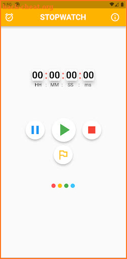 Stop watch screenshot