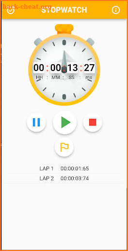 Stop watch screenshot