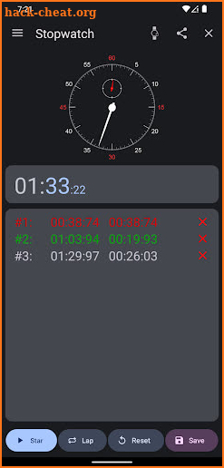 Stopwatch (Wear OS) screenshot