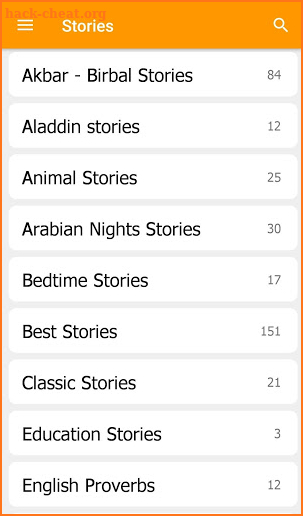 Stories screenshot