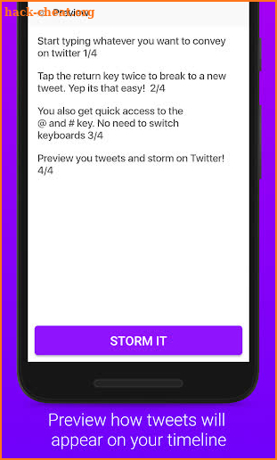 Storm It - Tweetstorm on Twitter screenshot