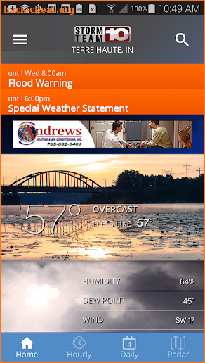 Storm Team 10 - WTHI Weather screenshot