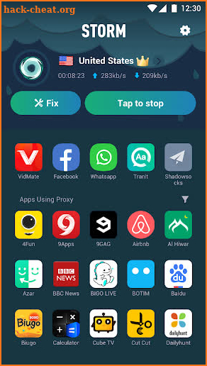 Storm VPN - Proxy Free Fast & Unblock screenshot