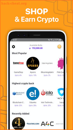 StormX: Shop and earn or play and earn free crypto screenshot