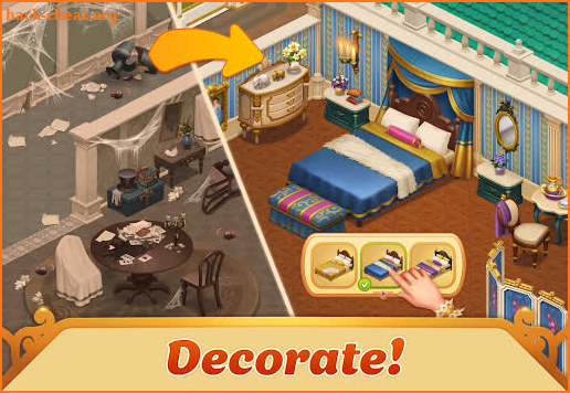 Storyngton Hall: Match Three & Decorate a House screenshot