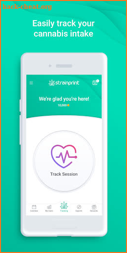 Strainprint Cannabis Tracker App - New screenshot