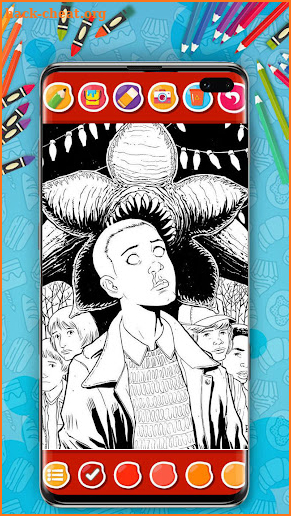 Stranger Things Coloring Book screenshot