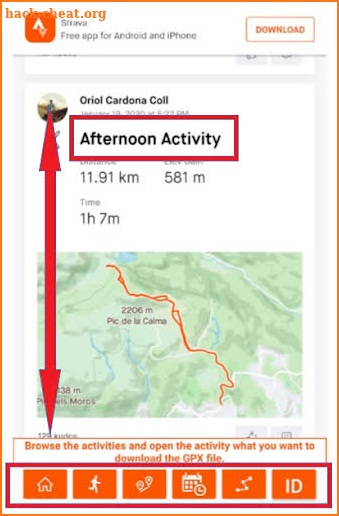 StratraX - Strava to GPX (no ads) screenshot