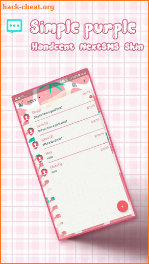 Strawberry diary Next SMS screenshot