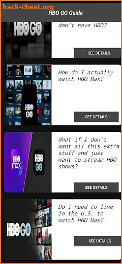 Streaming Guide for HBO GO screenshot