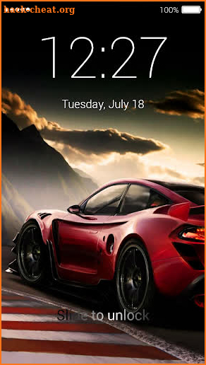 Street Racing Password Lock Screen screenshot